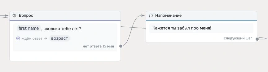 Шаг Сообщение - Robochat.io